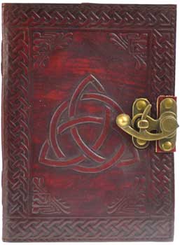 Wellbourne Leather Journal blank Pages A5 Embossed Sun and Moon