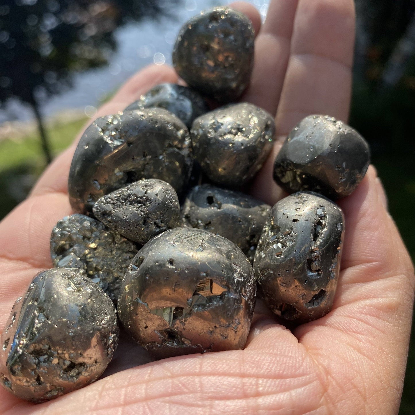 Tumbled Pyrite Healing Stones